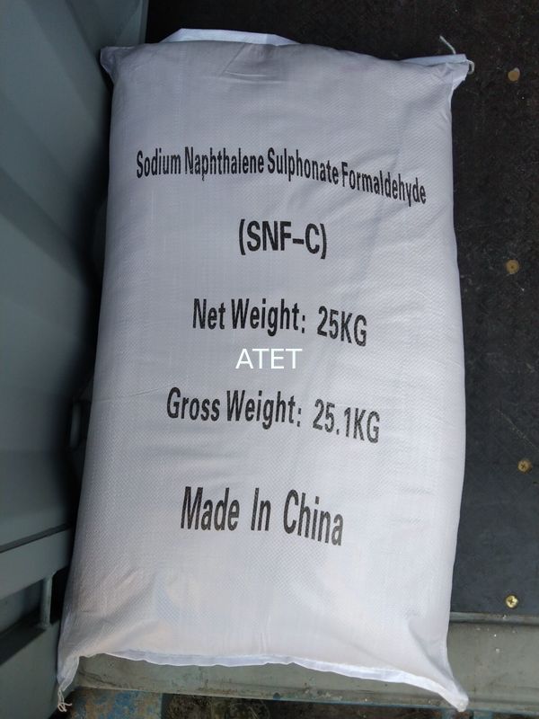Naphthalenesulfonik Asit Formaldehit Kondensat SNF-A Na2SO4 İçeriği % 5 CAS 36290-04-7